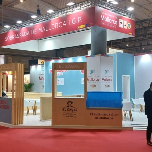 Stand de diseño Sobrassada de Mallorca en Alimentaria 2024 construido por Colorkreis